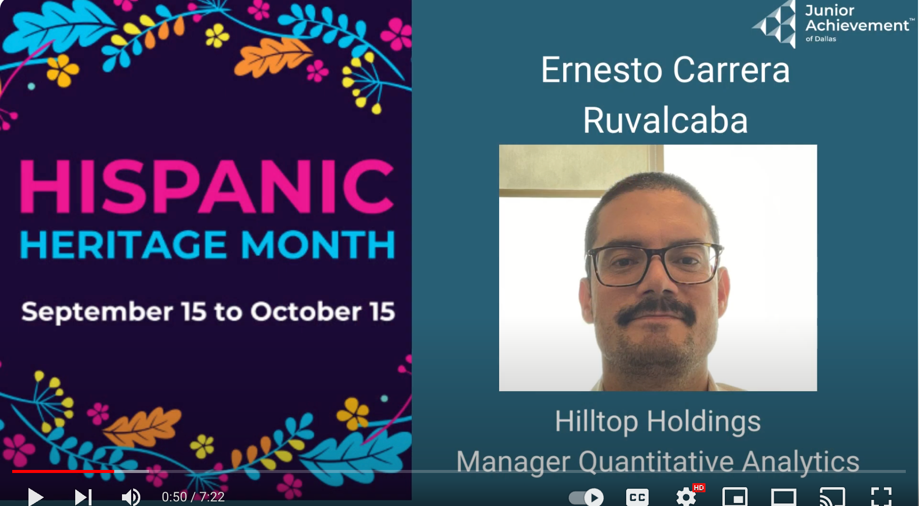 Ernesto Carrera Ruvalcada Hispanic Heritage Month YouTube (1)