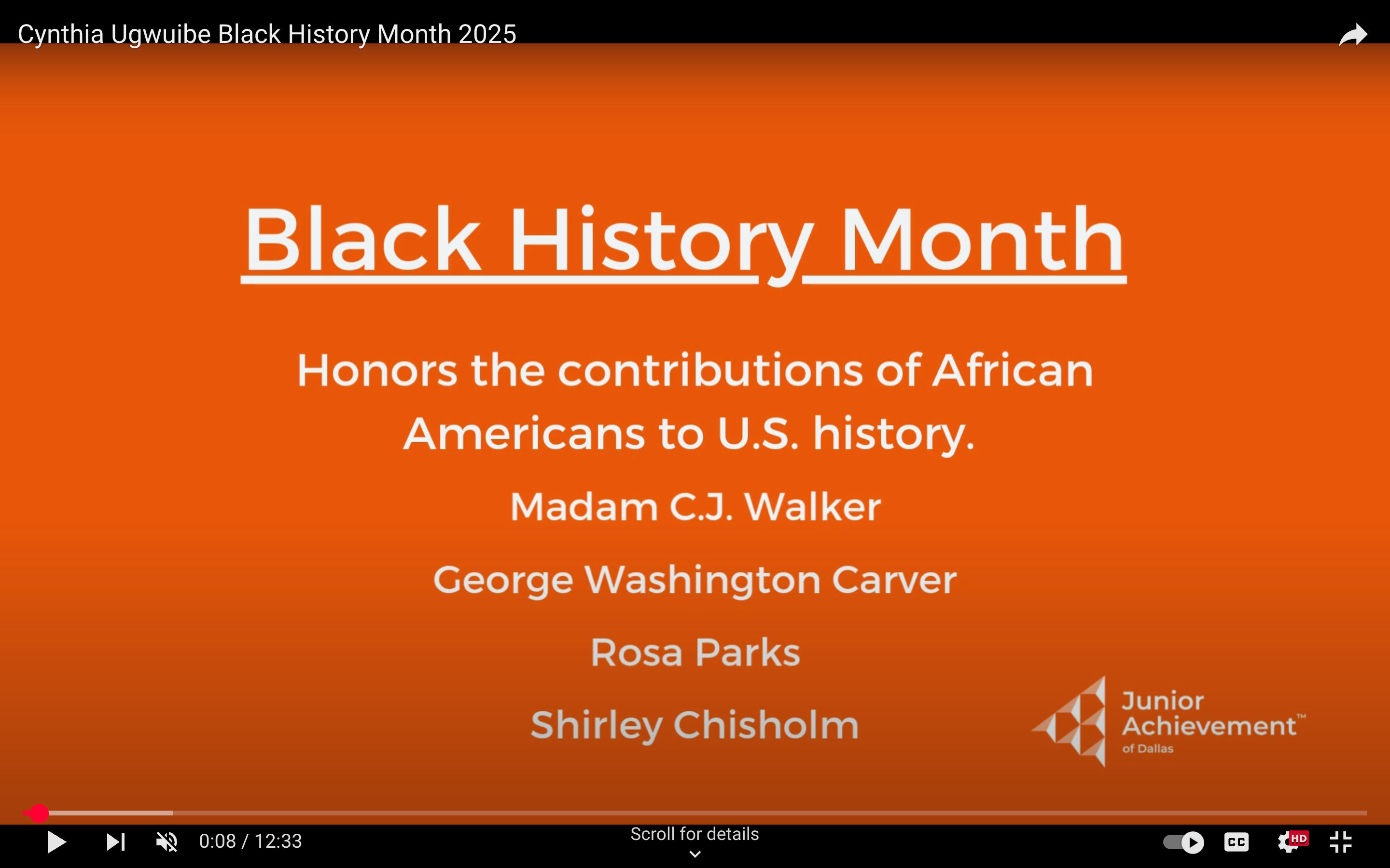 Cynthia Ugwuibe Black History Month 2025 YouTube 01 28 2025 03 31 PM
